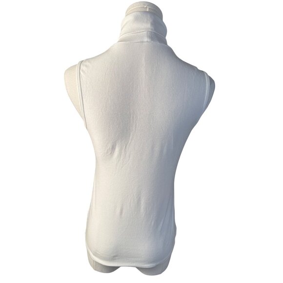 2/$30 Theory Small Petite White Sleeveless Turtleneck Top - Picture 8 of 10